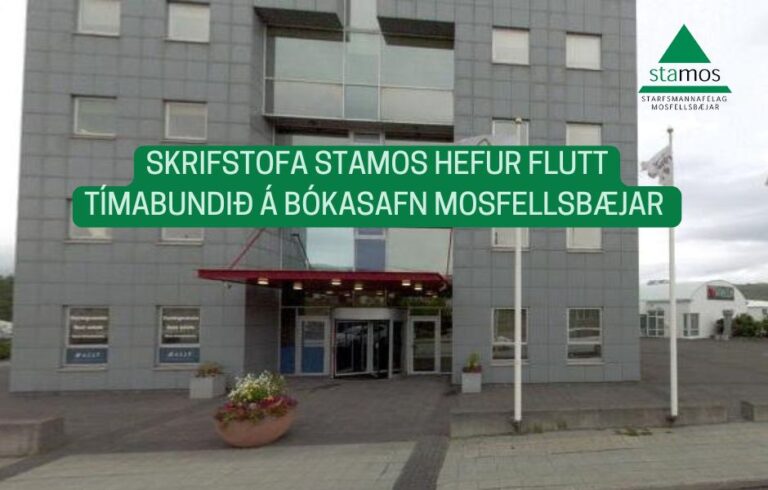 STAMOS ER FLUTT TÍMABUNDIÐ. Nýtt heimilisfang: Kjarni, bókasafn Þverholti 2